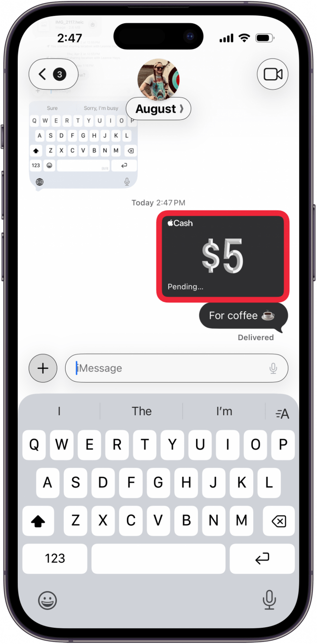 tap the apple cash transaction to cancel tap the apple cash transaction to cancel