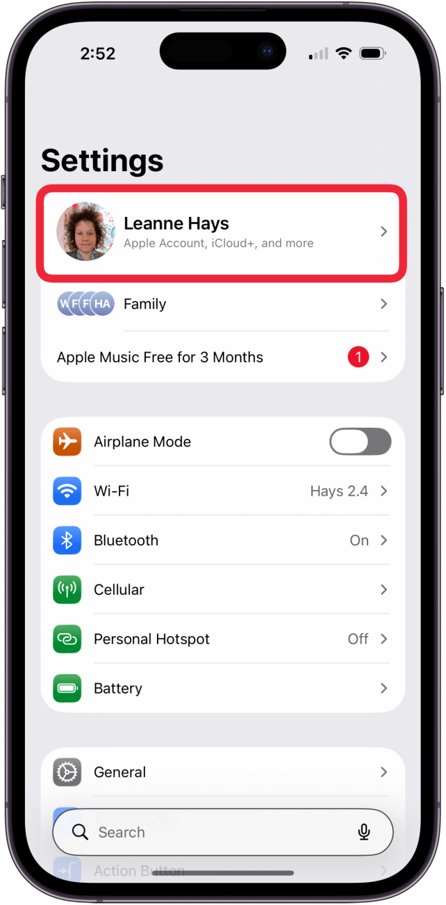 tap the banner at the top of the page