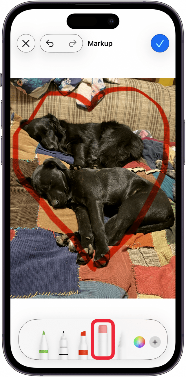 tap the eraser tool tap the eraser tool