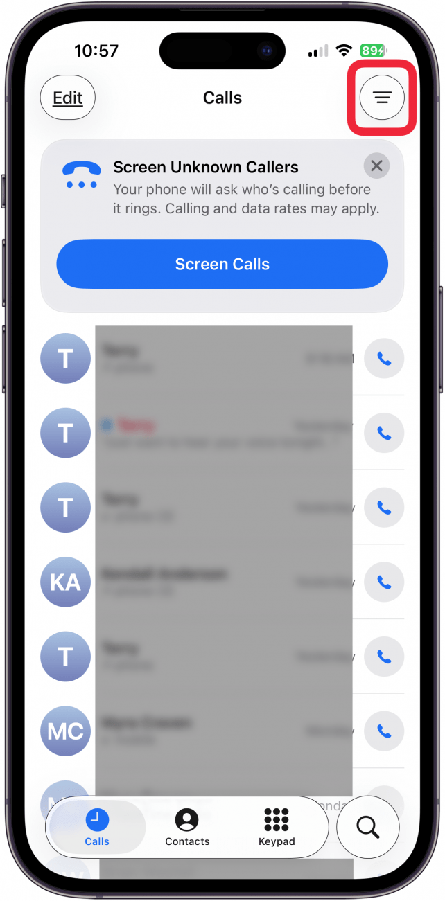 tap the menu icon at the top right corner of the screen