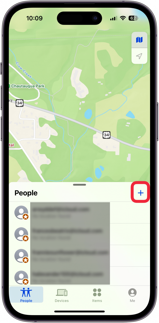 tap the plus sign to share iphone location tap the plus sign to share iphone location