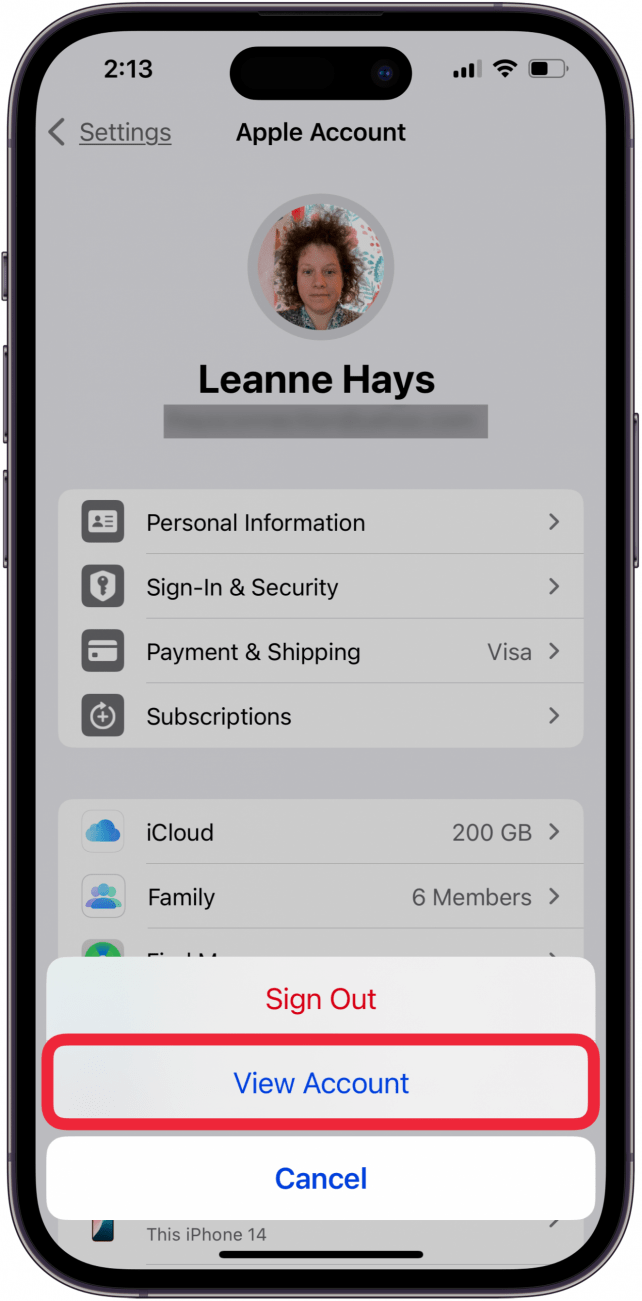 tap view account tap view account