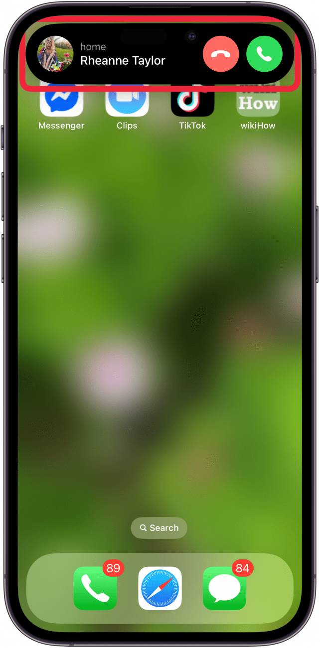 tap voicemail banner