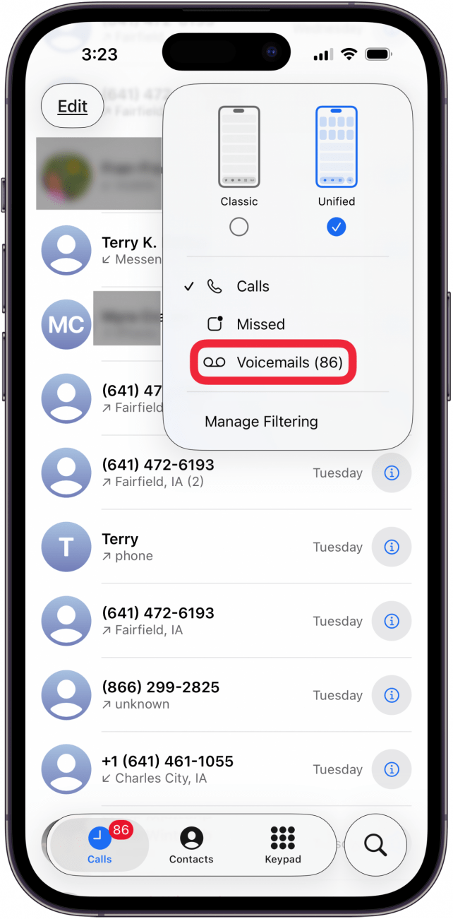 tap voicemails tap voicemails