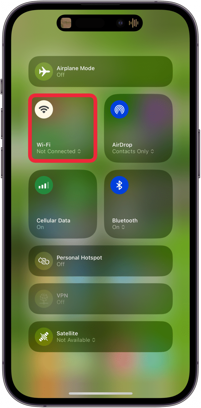 tap wifi not connected