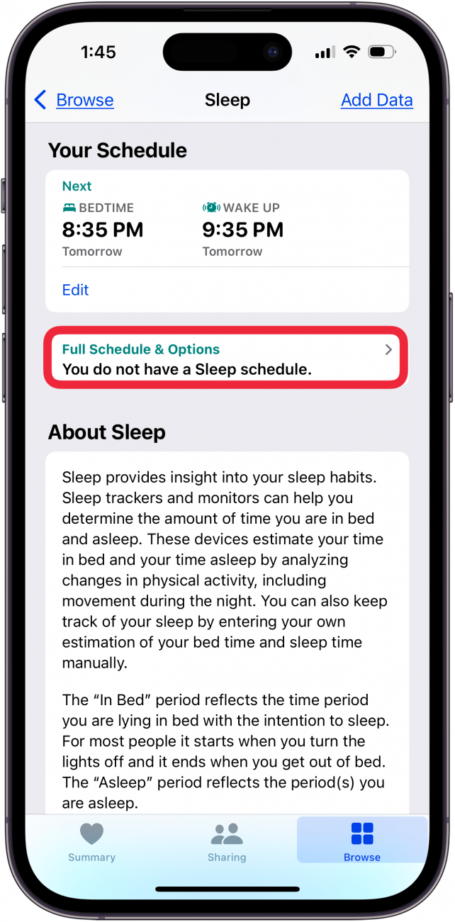 tap you do not have a sleep schedule