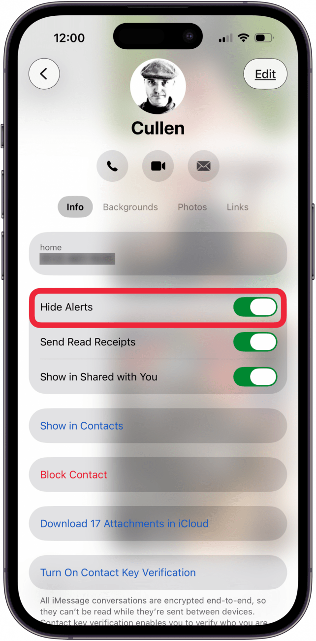 toggle on hide alerts