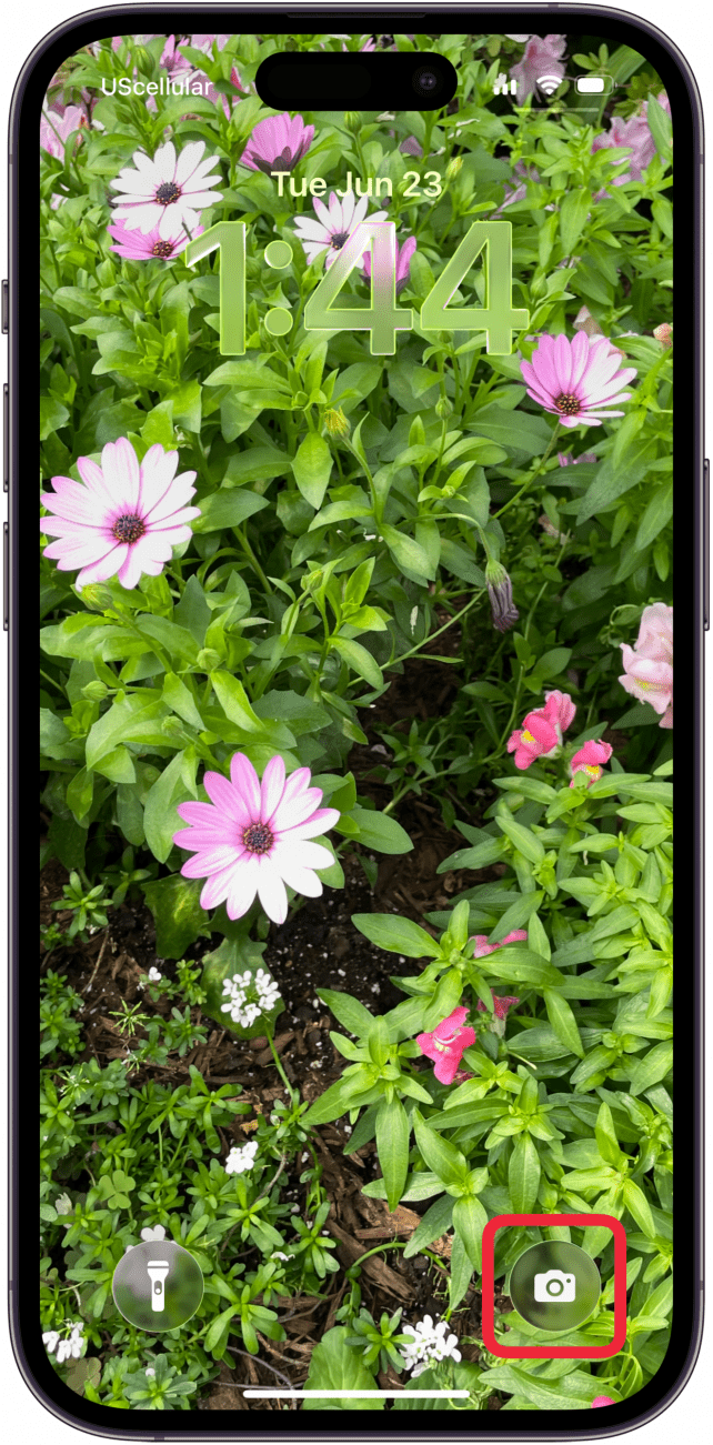 touch and hold camera icons