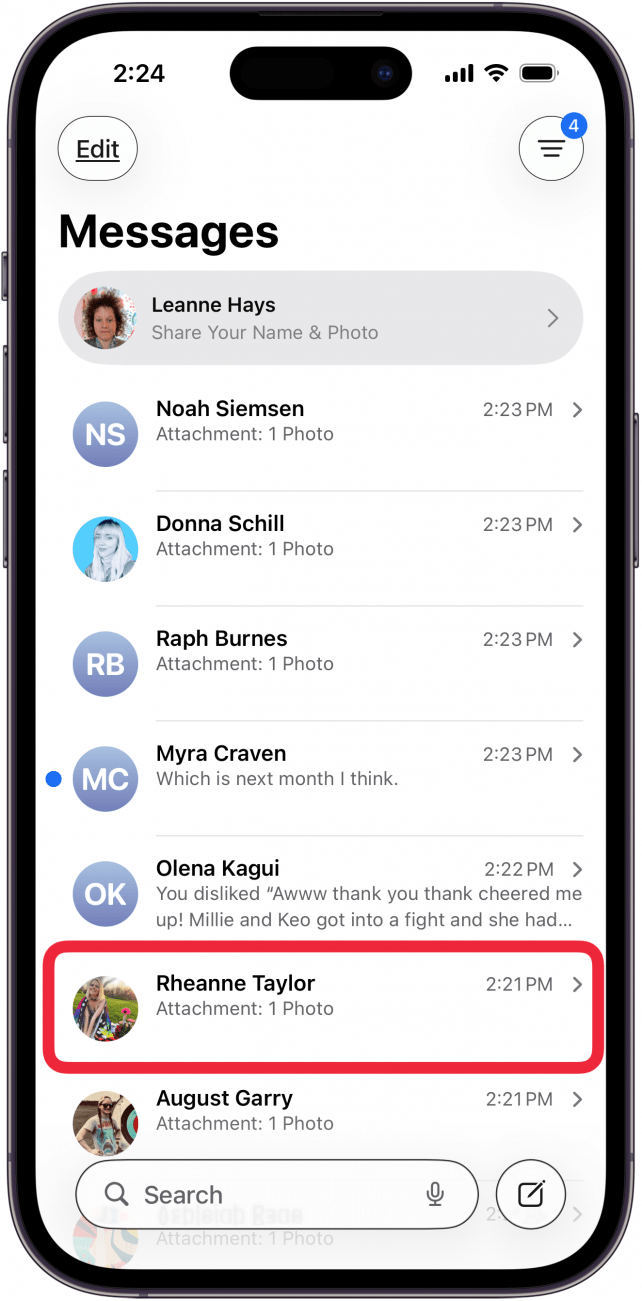touch and hold the message you want to pin touch and hold the message you want to pin