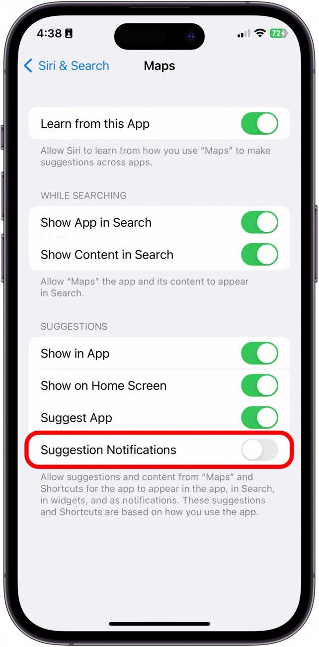 How To Turn Off Siri Suggestions On Maps Tybi Christian
