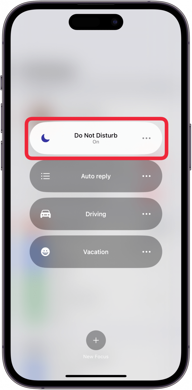 turn off do not disturb if it's on