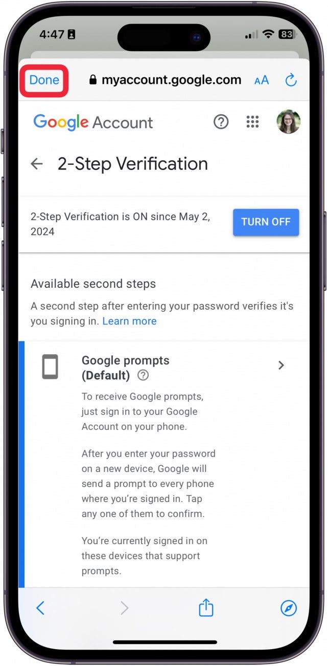 2fa on gmail