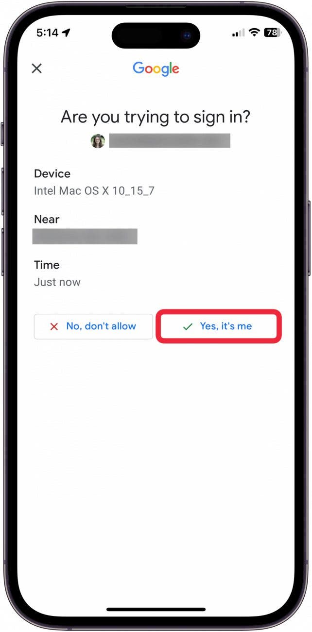 gmail two factor
