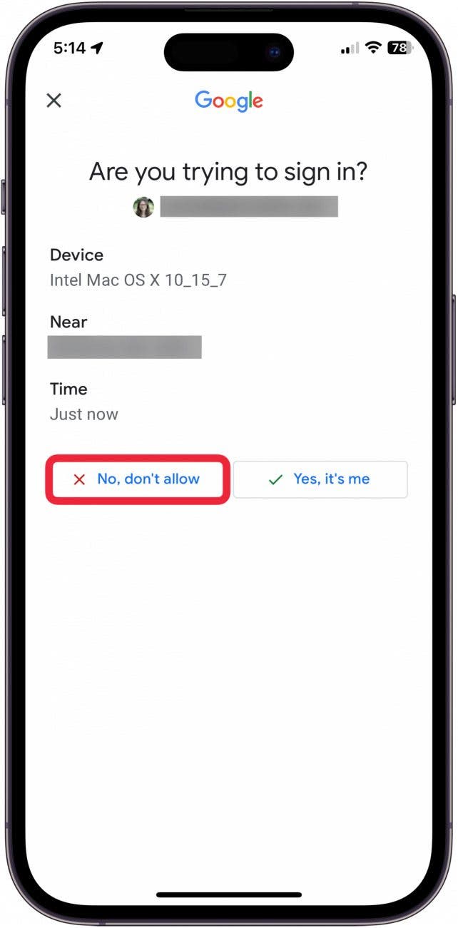 gmail secondary authentication