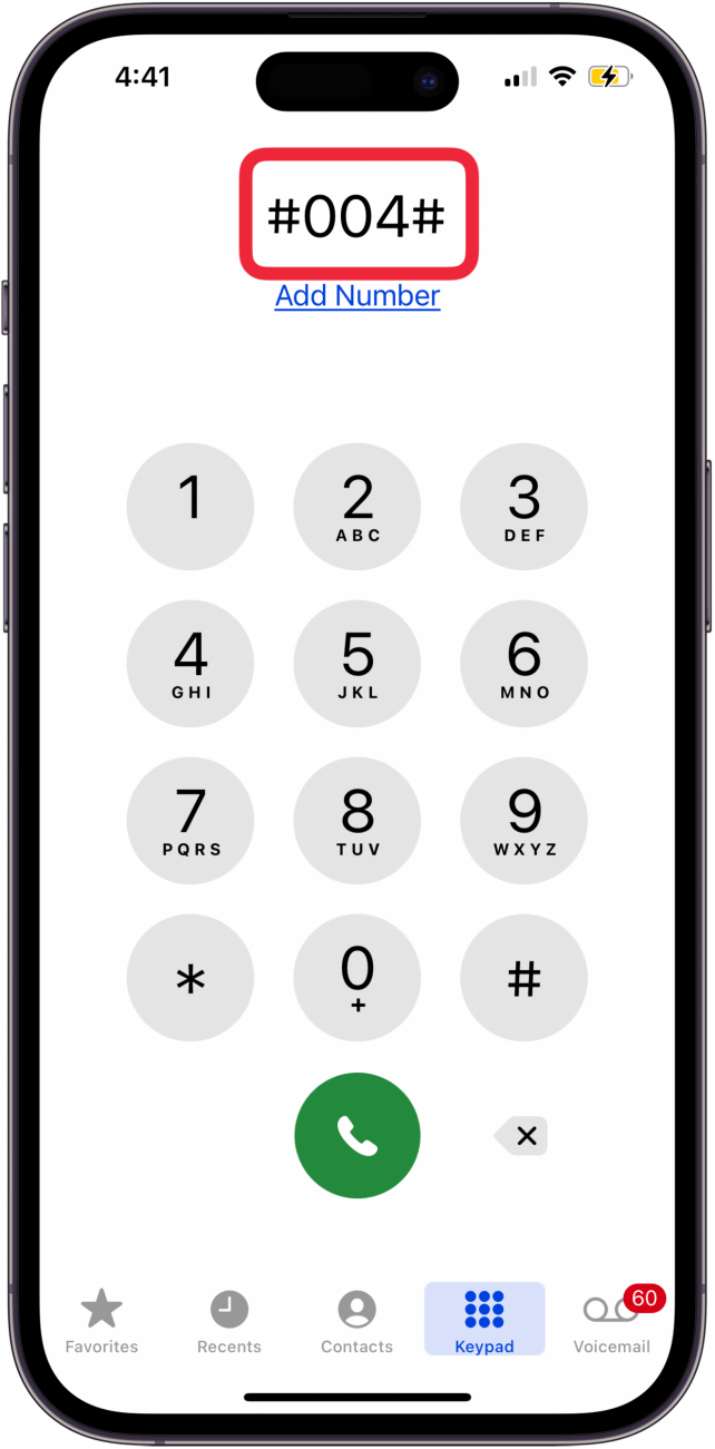 type #004# to turn off voicemail in iphone