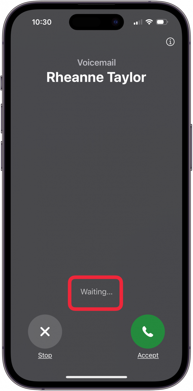 waiting for visual voicemail to appear