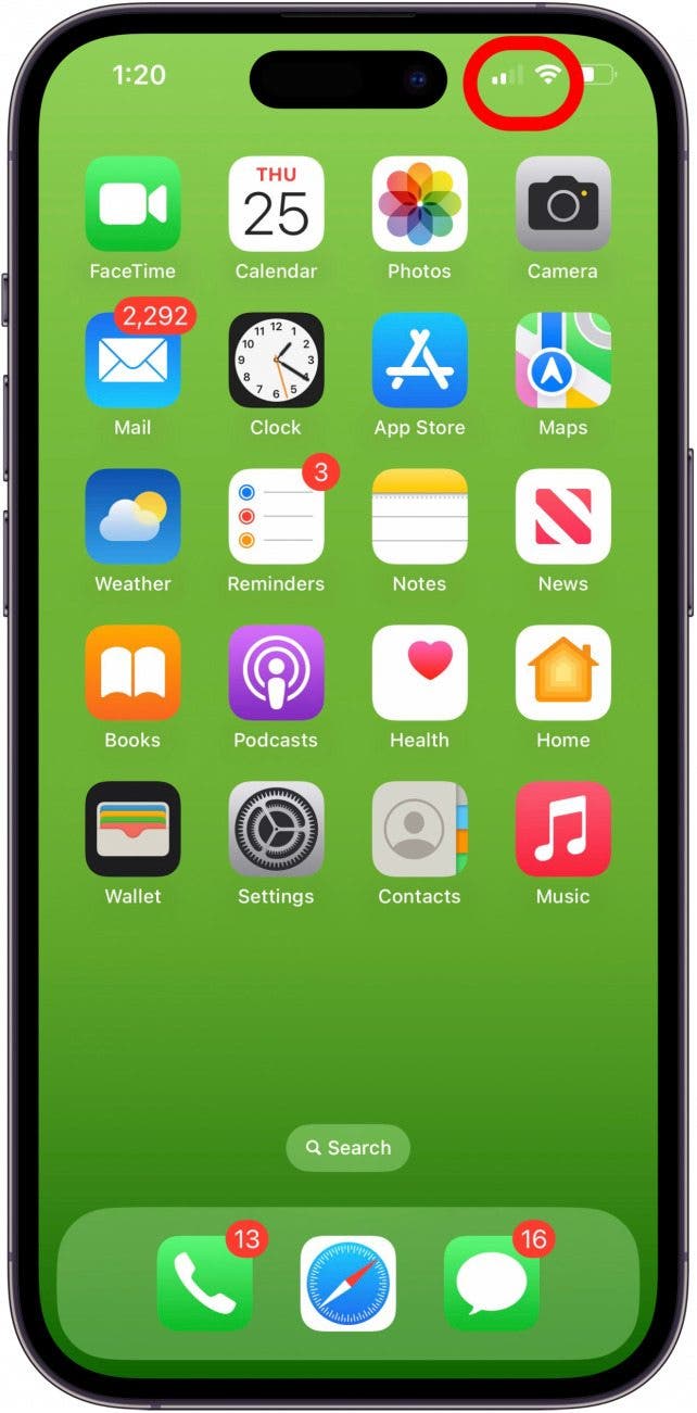 if facetime camera not working check wifi and cellular signal on iphone or ipad