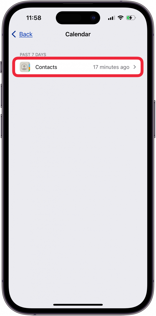 you'll see which apps accessed that app
