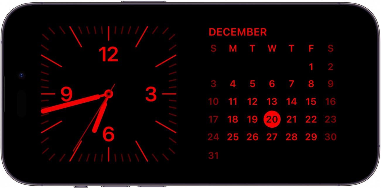 ios 17 clock display