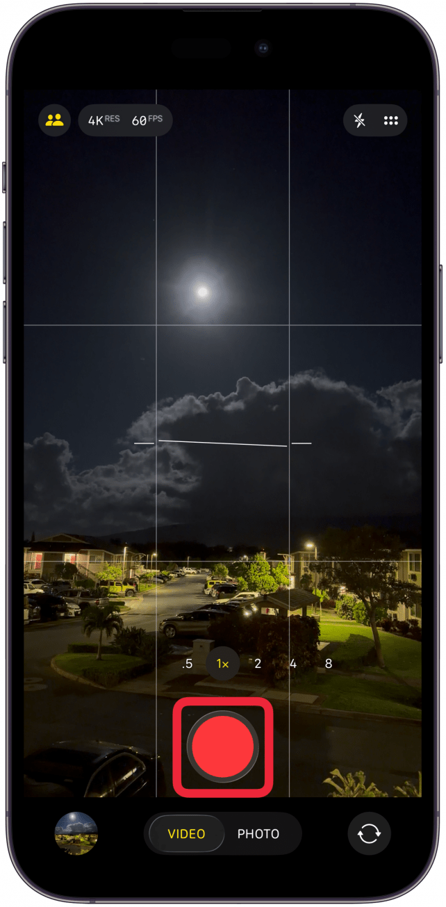 Then press the shutter button to start recording. 