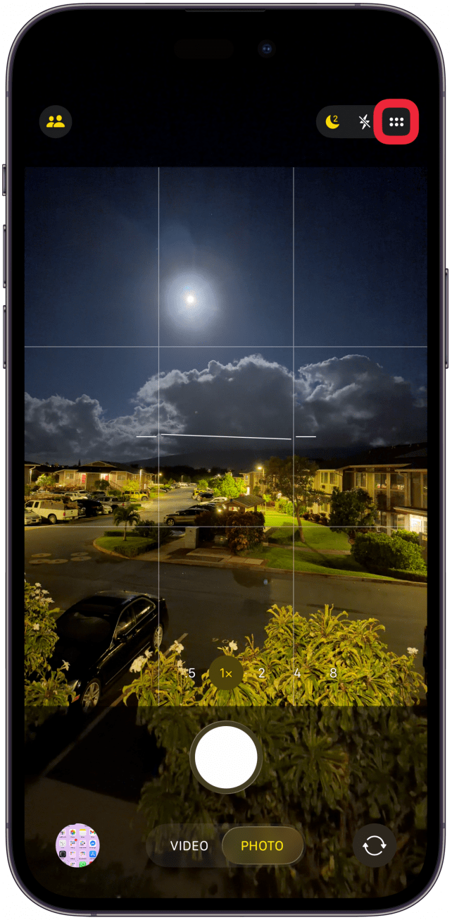 Another option is to tap the six dots see more controls.