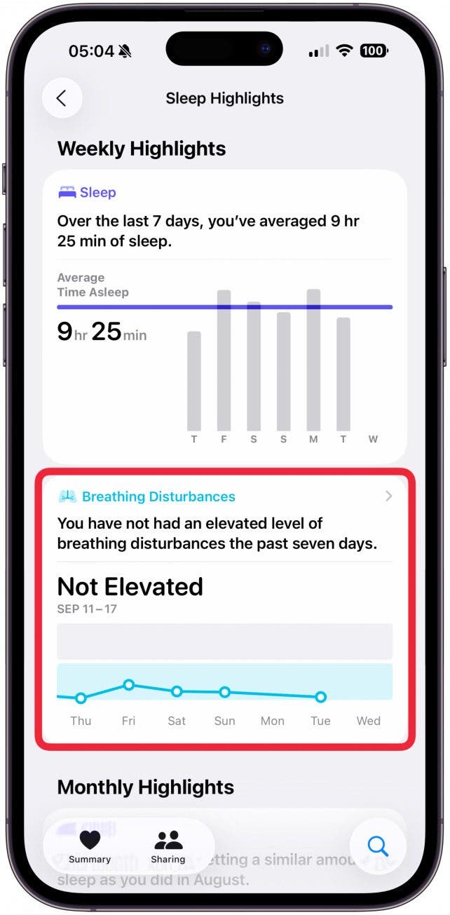 Here you can find any night time Breathing Disturbances.