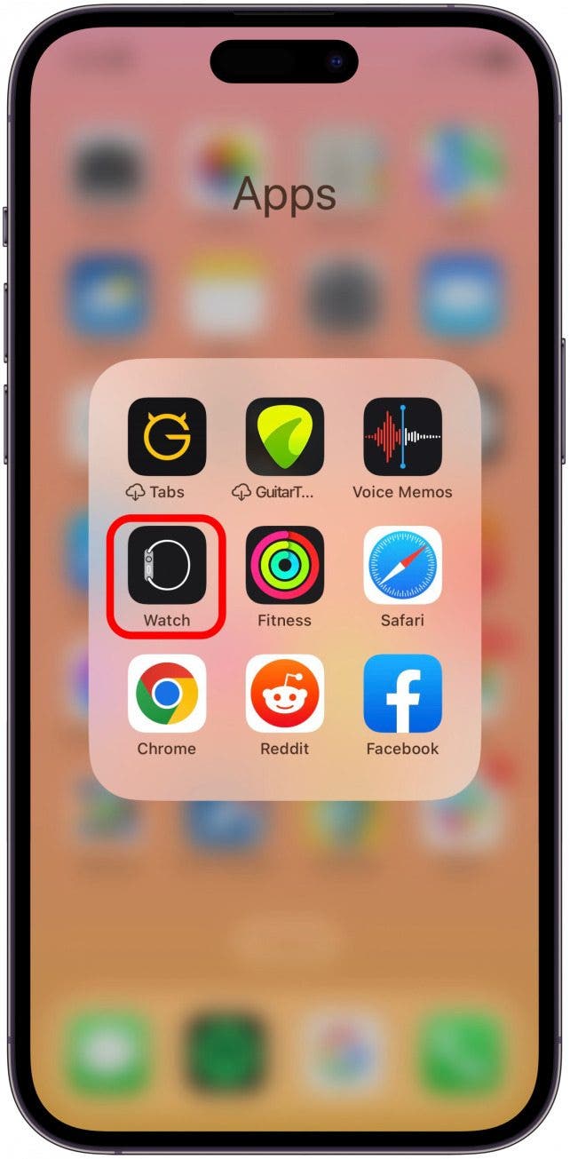 Launch the Watch app on your iPhone.