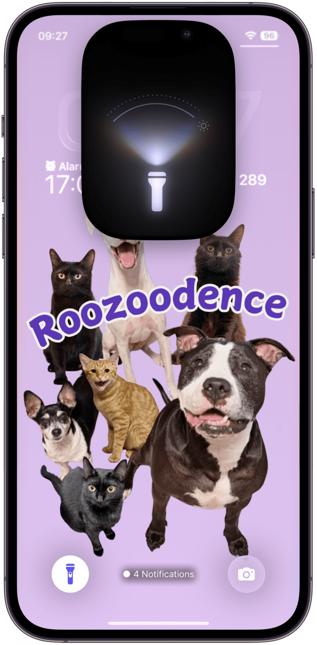 Your flashlight will turn on, even if your phone is locked.