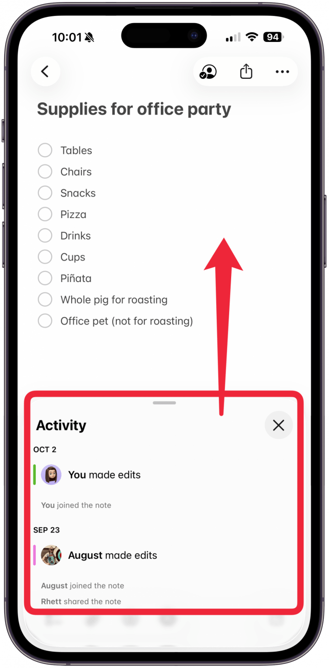 Now, you will be able to view changes made by other collaborators.