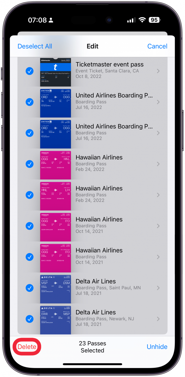 how to remove account balance from apple wallet