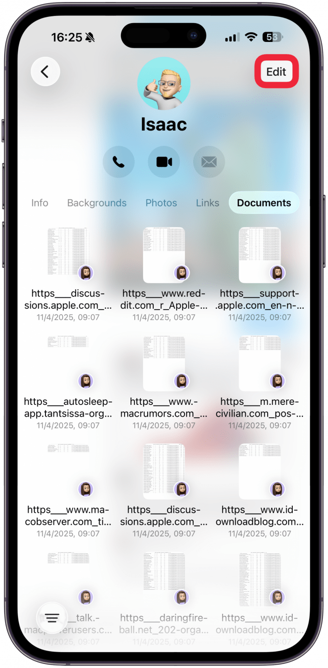 If you wish to delete multiple files at once, return to step 4 and tap Edit.