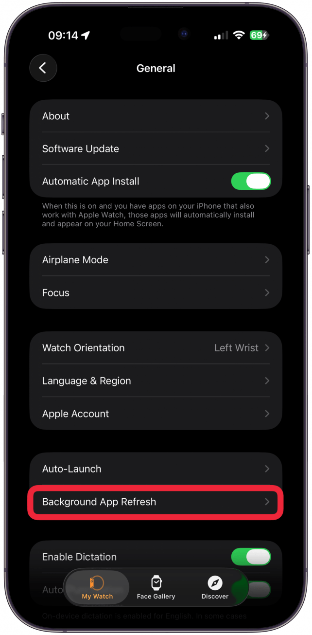 Tap Background App Refresh.