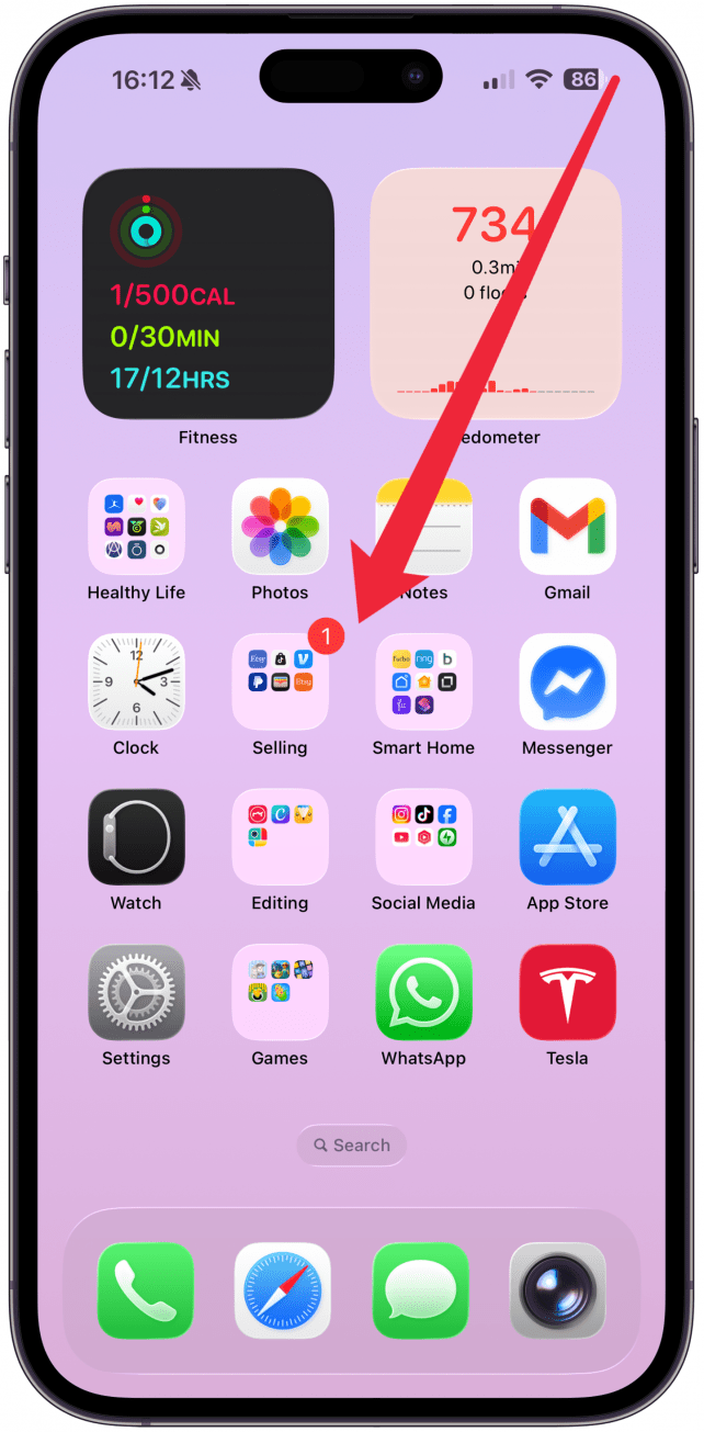 Open the Control Center on your iPhone.