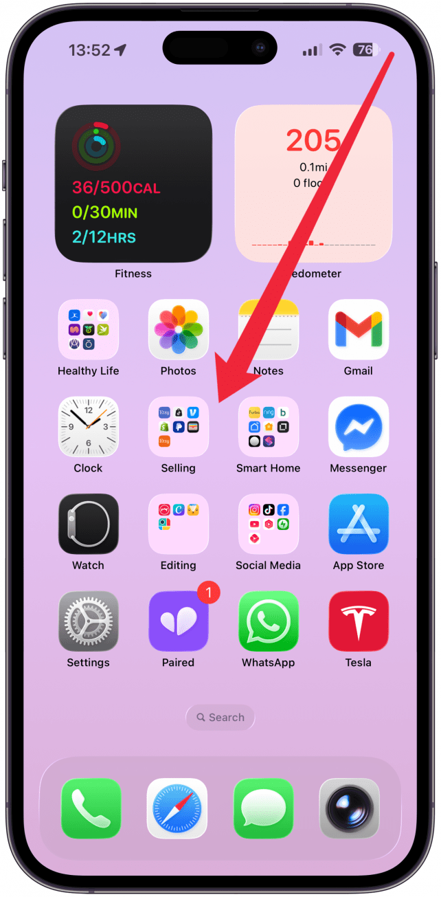 Swipe down from the upper right edge to open the Control Center (if your iPhone has a Home button, swipe up from the bottom edge).