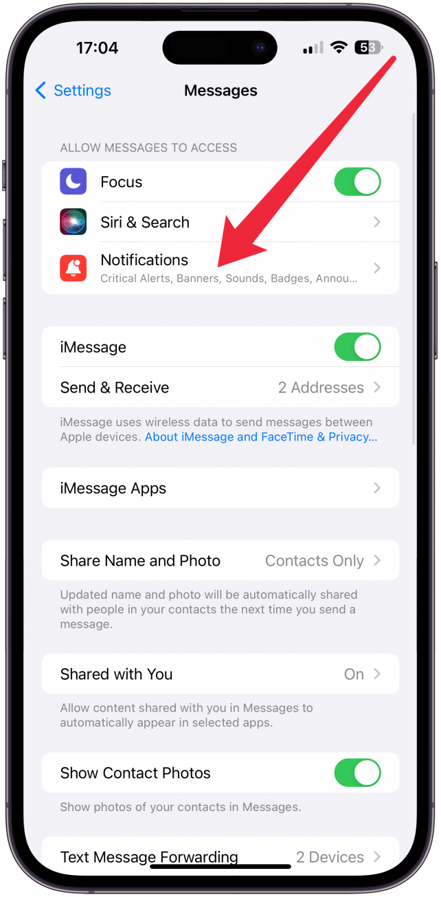 Open the Control Center by swiping down diagonally from the top right of your screen.