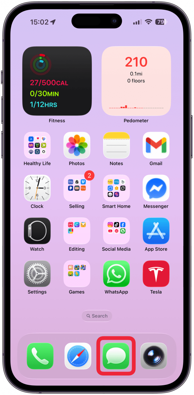 Open the Messages app.