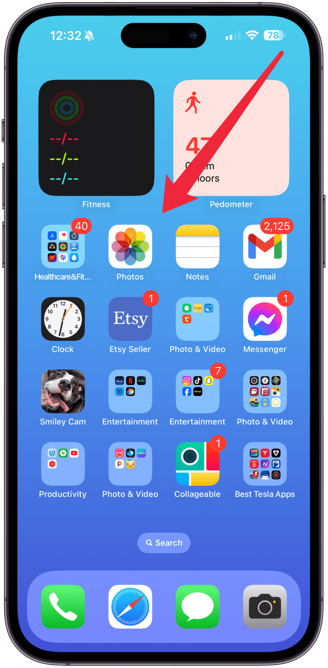 access your iPhone’s Control Center