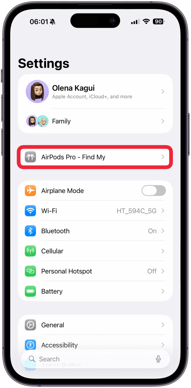 Tap your AirPods. If you don't see your AirPods, select Bluetooth and find your AirPods there.
