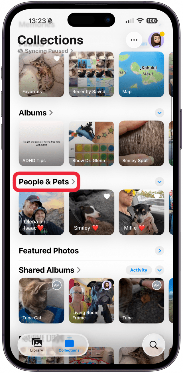 Select People & Pets.