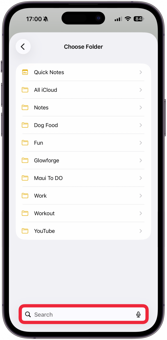 Save to existing note