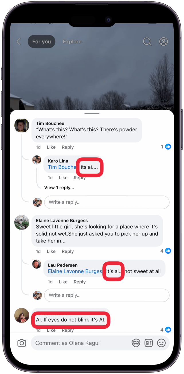 10. Check the comment section.