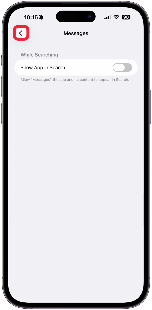 Your changes will save automatically, just go back or exit Settings once you are done.