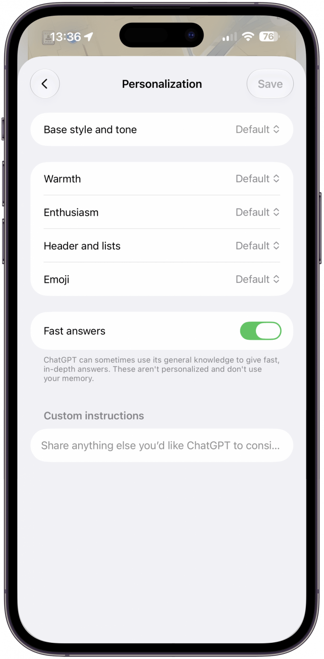 ChatGPT Settings