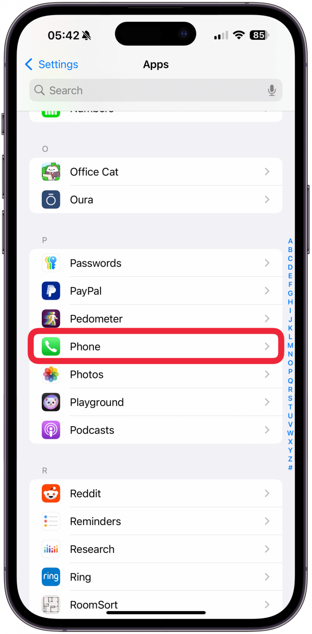Tap Phone.