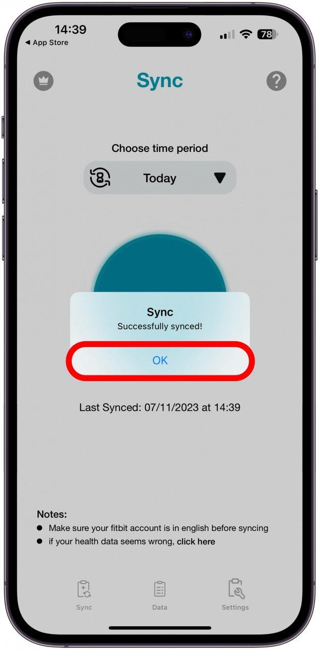 You'll get a message once this is done!