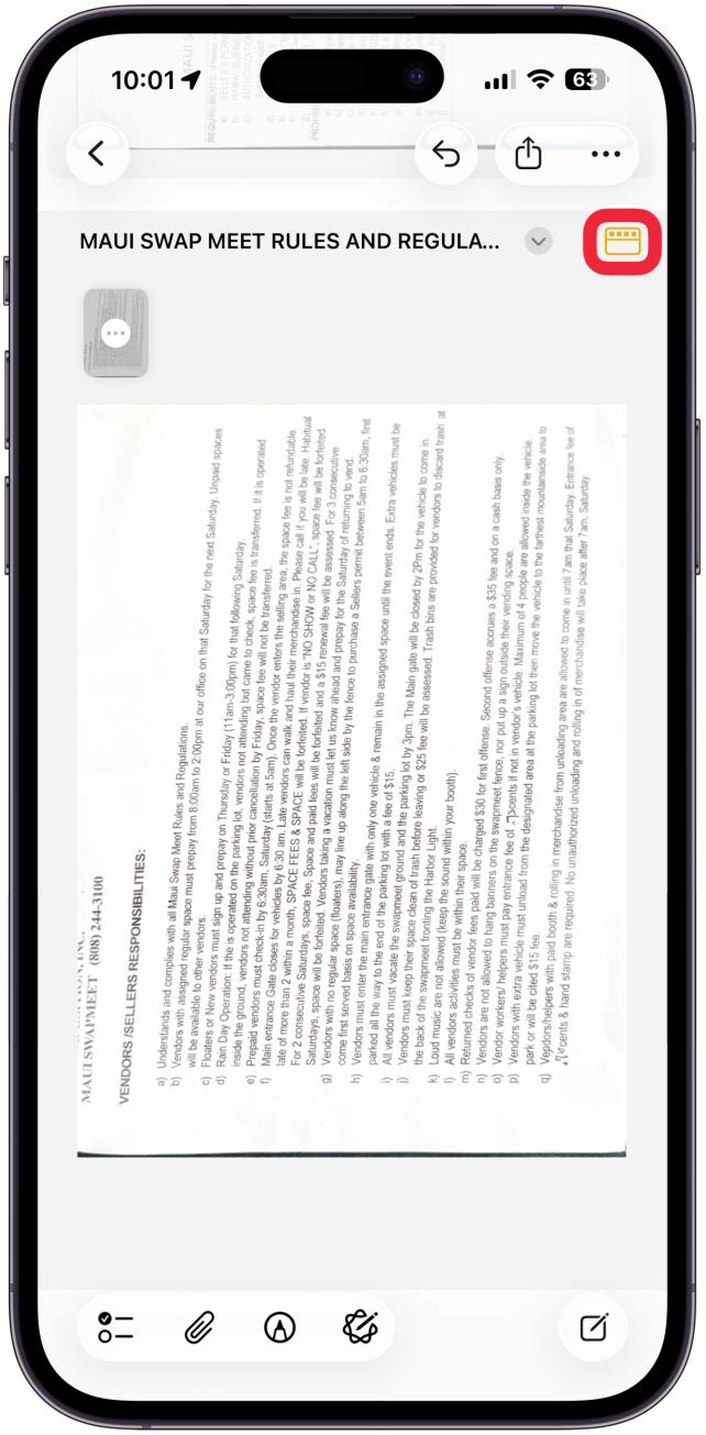To review your scans, tap the Gallery icon.