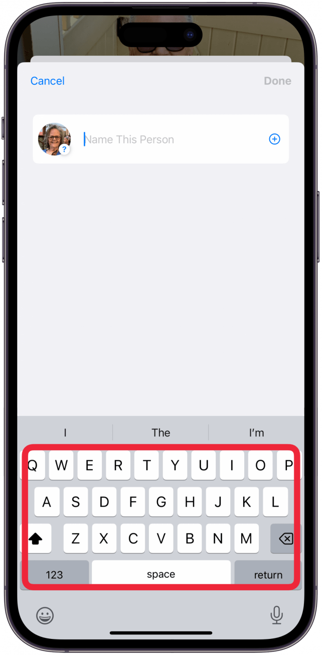 Type the person's name.