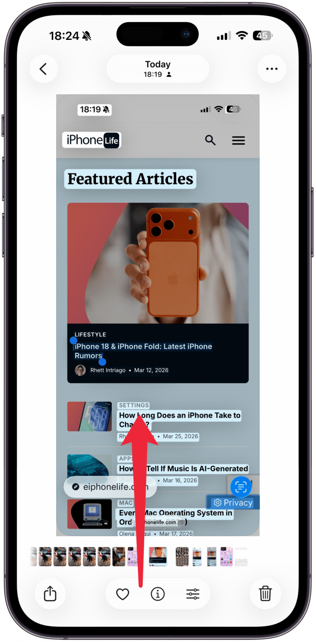 Swipe up to close the Photos app. 