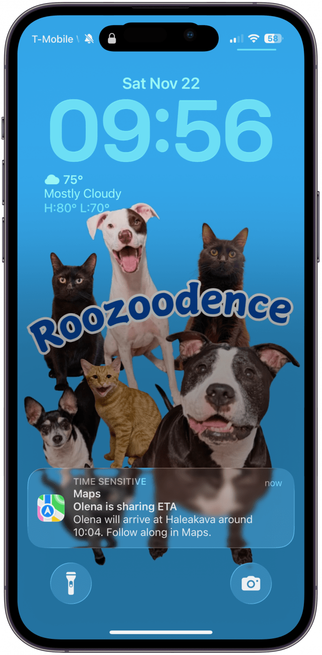 The person you share your ETA with will receive a notification on your phone and can follow your exact location and see your ETA in the Maps app.