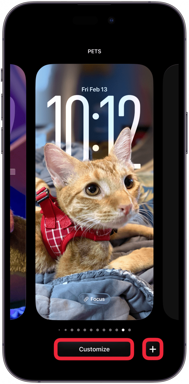 Customize an existing Lock screen or create a new one from scratch.